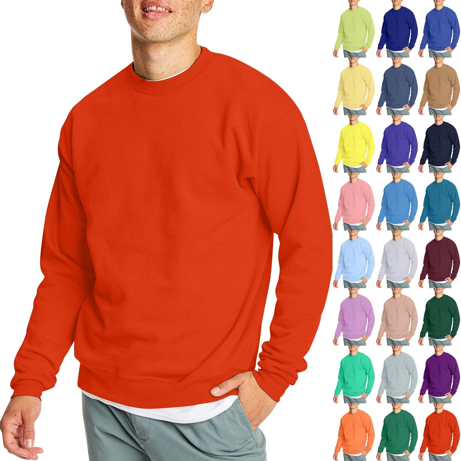 Baby cheetah Heren Casual Mode Comfortabele Effen Kleur Ronde Hals Pullover Sweatshirt Sweatshirt L blauw