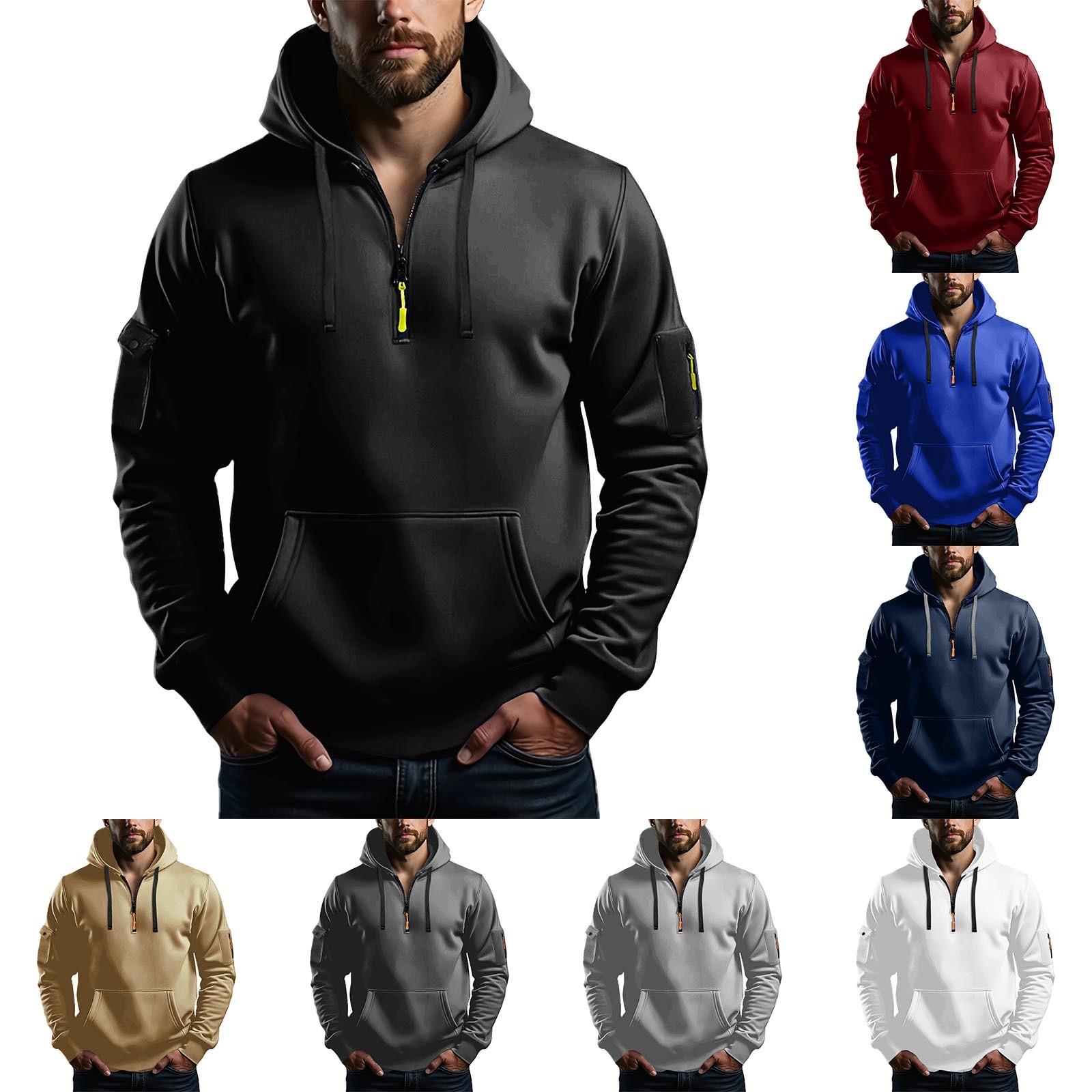 Baby cheetah Heren Sweatshirt Hoodie Rits Arm Zak Cardigan Heren Sport Grote Maat Casual Hoodie L zwart