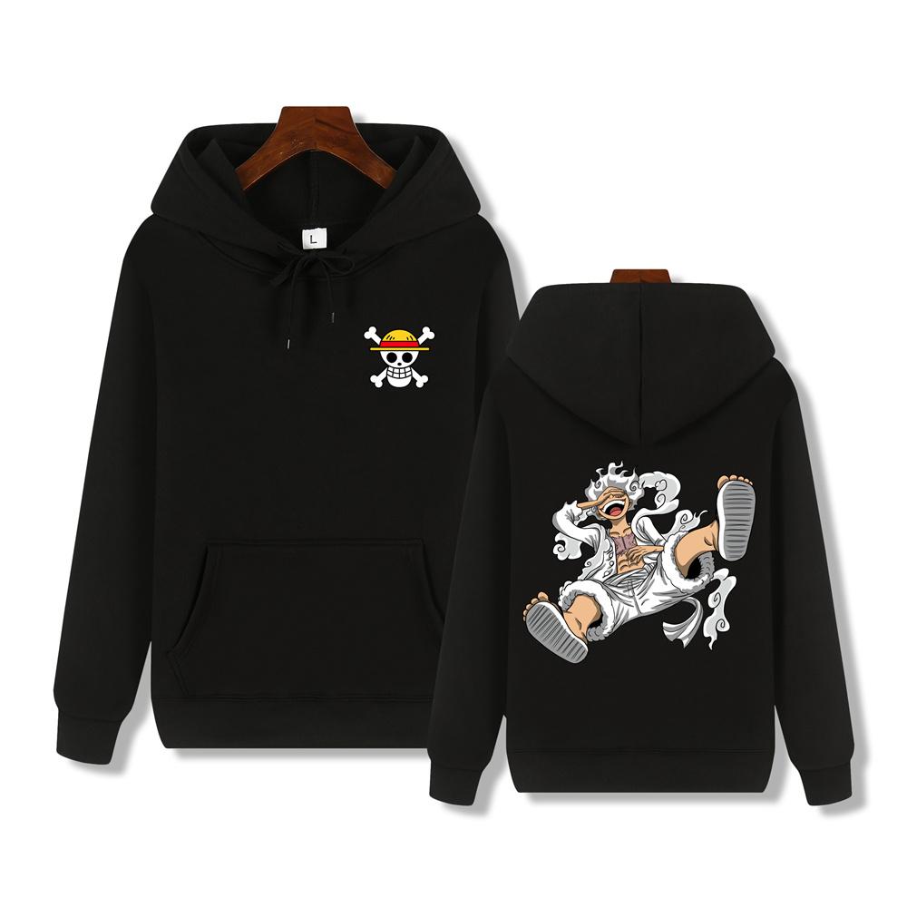 Limindong Autumn and Winter Comfortable Soft Thickened One Piece Laugh Fun Printed Men's High Quality Casual Fashion Warm Street Hoodie XS zwart