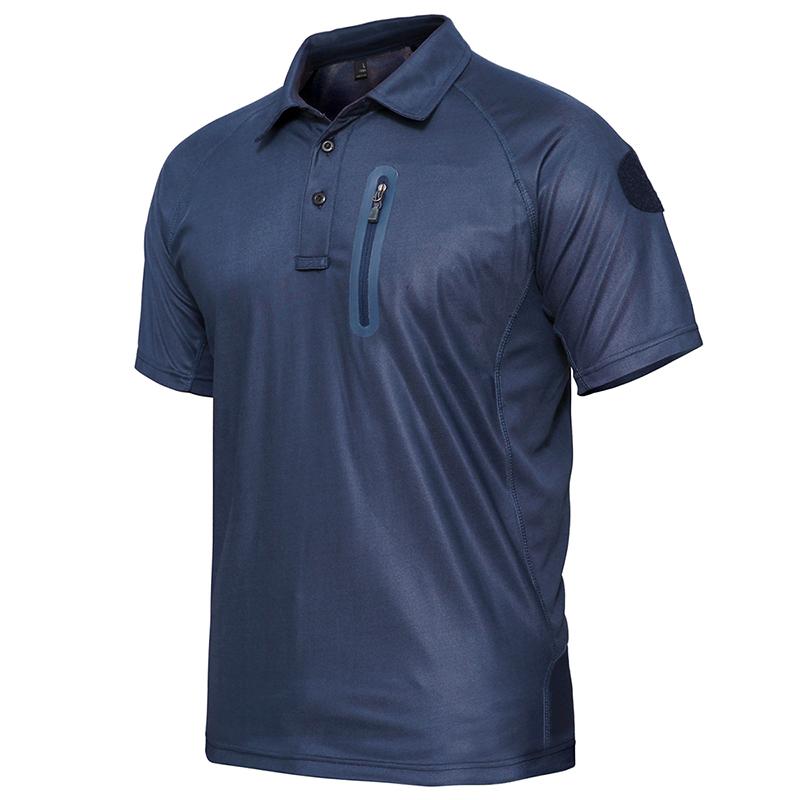 ReFire Gear Tactisch wandelen outdoor poloshirt heren zomer ademend militair handschoen vis kamperen sport korte mouw t-shirt VS plus size L legergroene kleur