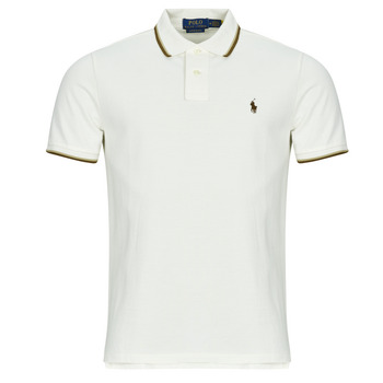 Polo Ralph Lauren Polo Shirt Korte Mouw  POLO COUPE DROITE EN COTON BASIC MESH COL FANTAISIE