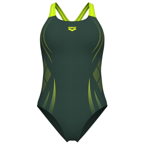 Arena  Women's Poseidonia Swimsuit Swim Pro Back - Badpak, groen