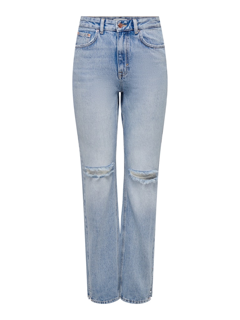 Only Onlbillie ex hw straight slit jns d blue denim
