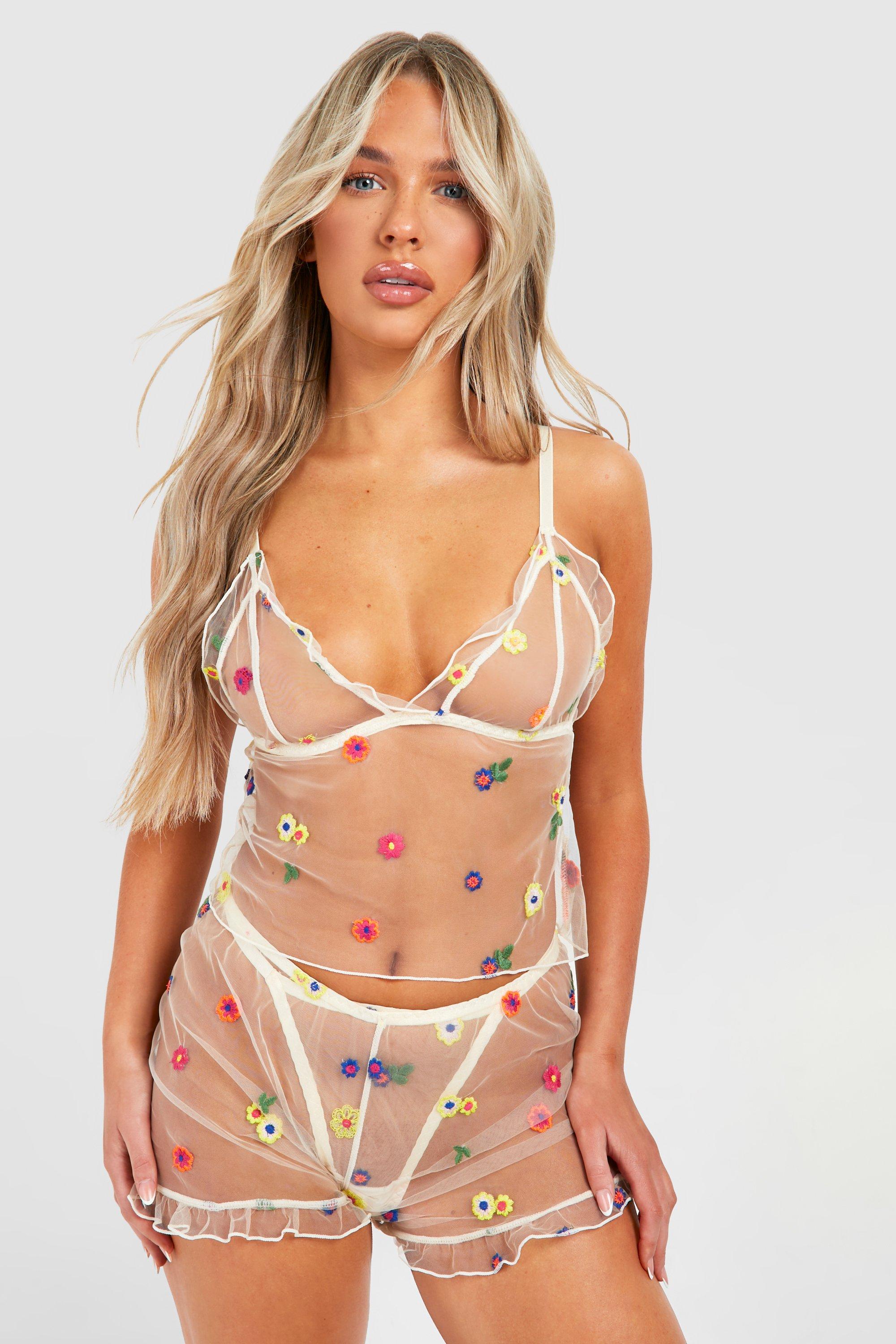 Boohoo Zwangerschap Oversized Plisse Blouse En Broek Met Print Set, Lemon