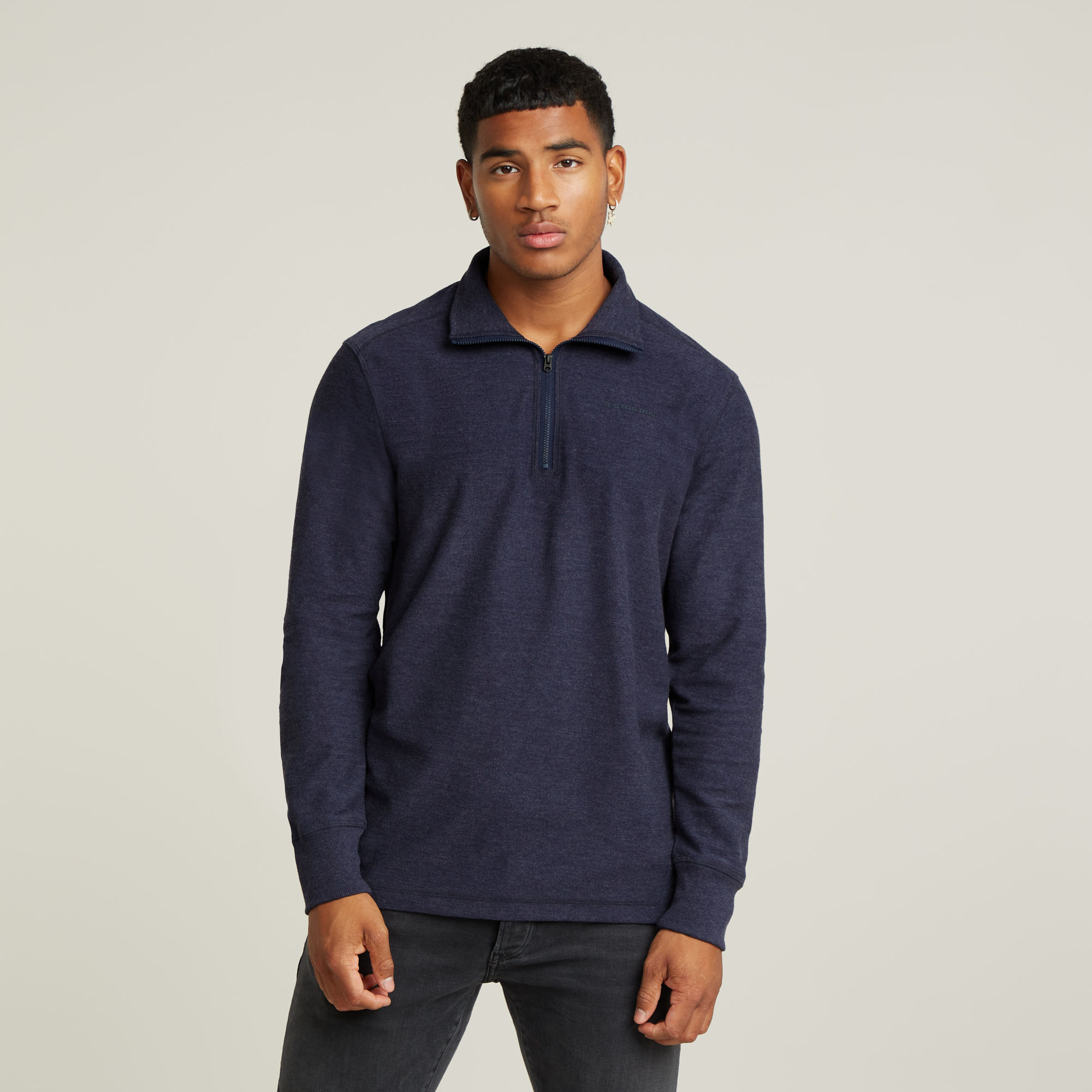 G-Star RAW Lichtgewicht Sweater Astro Half Zip - Meerkleurig - Heren