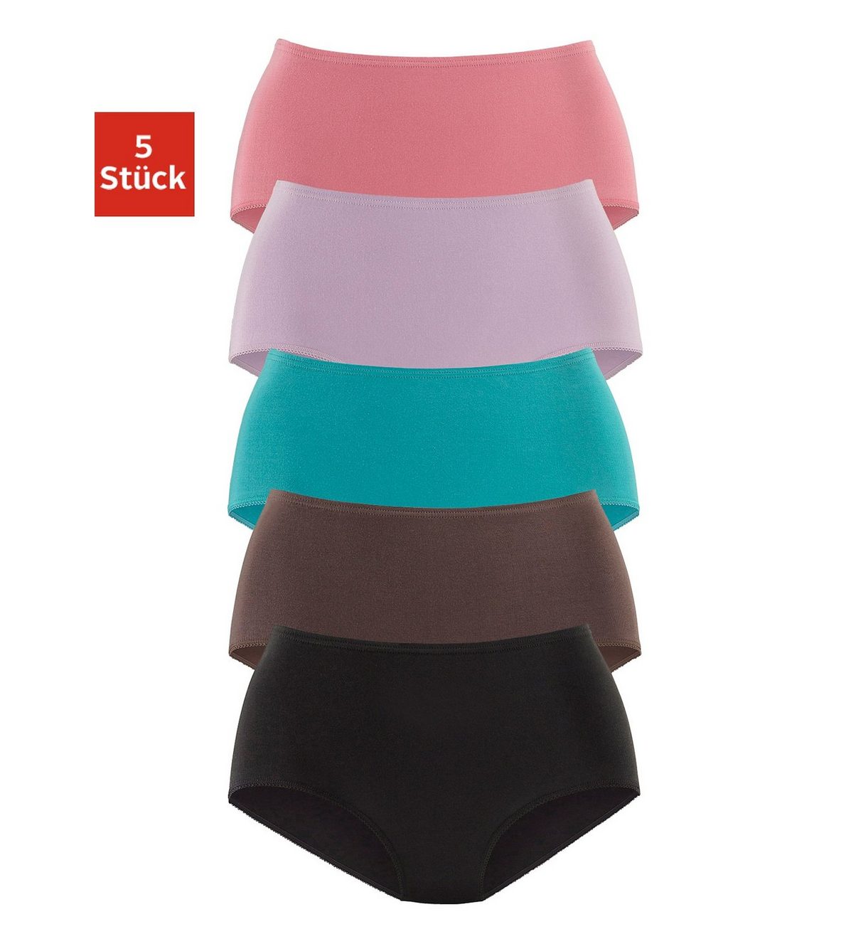 Petite fleur Tailleslip van elastisch katoen (5 stuks, Set van 5)