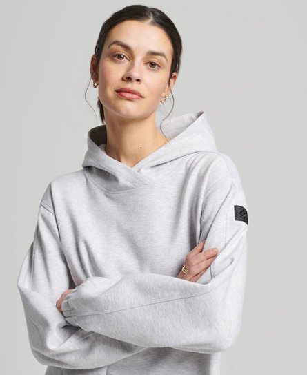 Superdry Vrouwen Oversized Code Tech Hoodie Grijs