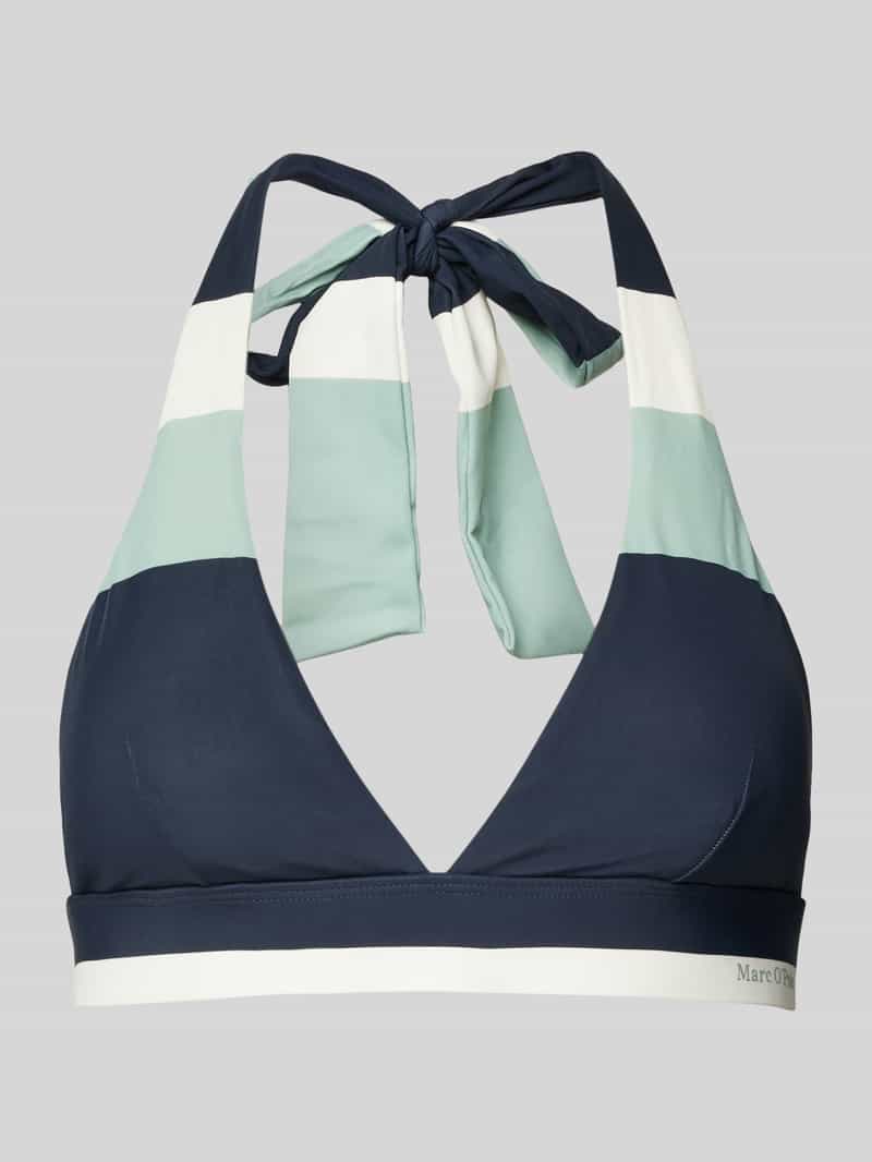 Marc O'Polo Triangel-bikinitop Summer stripes met modern kleurblokontwerp