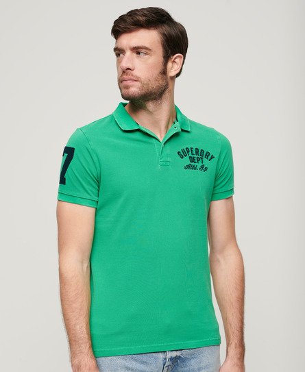 Superdry Mannen Superstate Poloshirt Groen