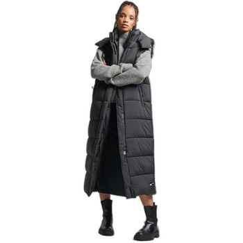 Superdry Donsjas  Doudoune à capuche long sans manches femme Ripstop