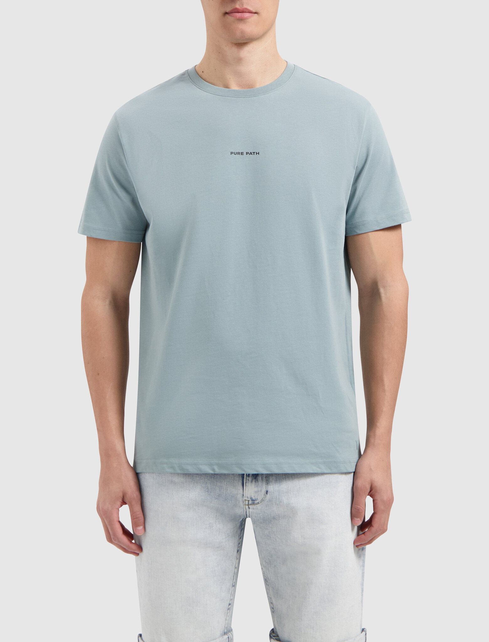 Pure Path Essential Logo T-shirt Sky Blue 