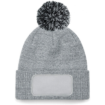 Beechfield Muts  Bonnet pom pom Patch Snowstar