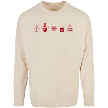 Merchcode T-Shirt Lange Mouw  Sweatshirt Christmas Elements