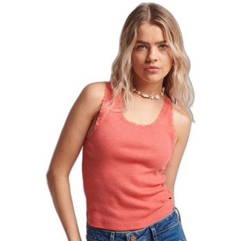 Superdry Top  Débardeur avec liseré en dentelle femme