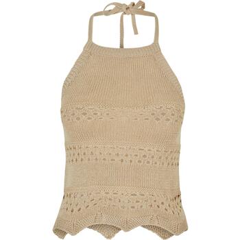 Urban Classics Top  Débardeur court tricot au crochet femme