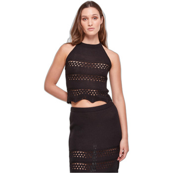 Urban Classics Top  Débardeur court tricot au crochet femme