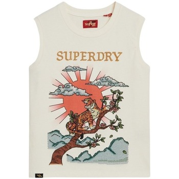 Superdry Top  Débardeur à strass effet tatouage femme