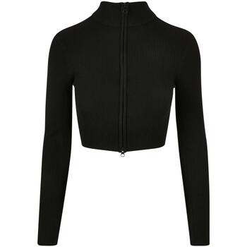 Urban Classics Vest  Cardigan zippé court en tricot côtelé femme