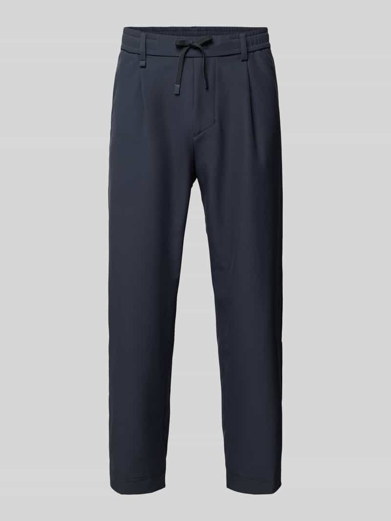 BOSS GREEN Geweven broek T_Convert-Pleat met trekkoord en merklabel