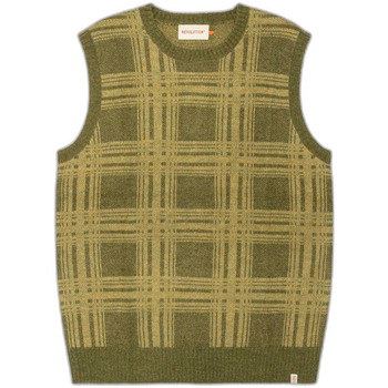 Revolution Sweater  Gilet ample à motif à carreaux doux