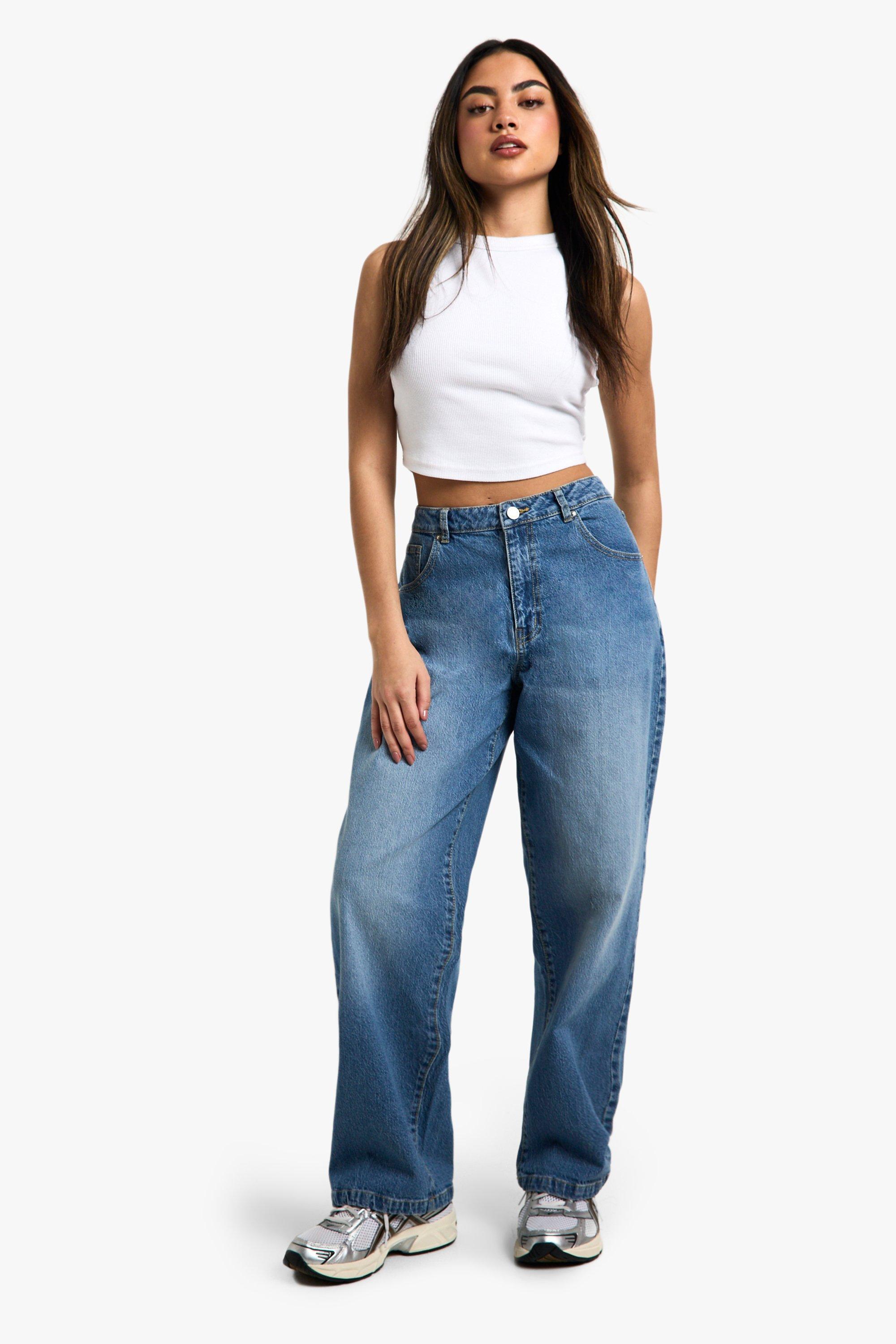 Boohoo Basic Jeans Met Rechte Pijpen, Light Wash