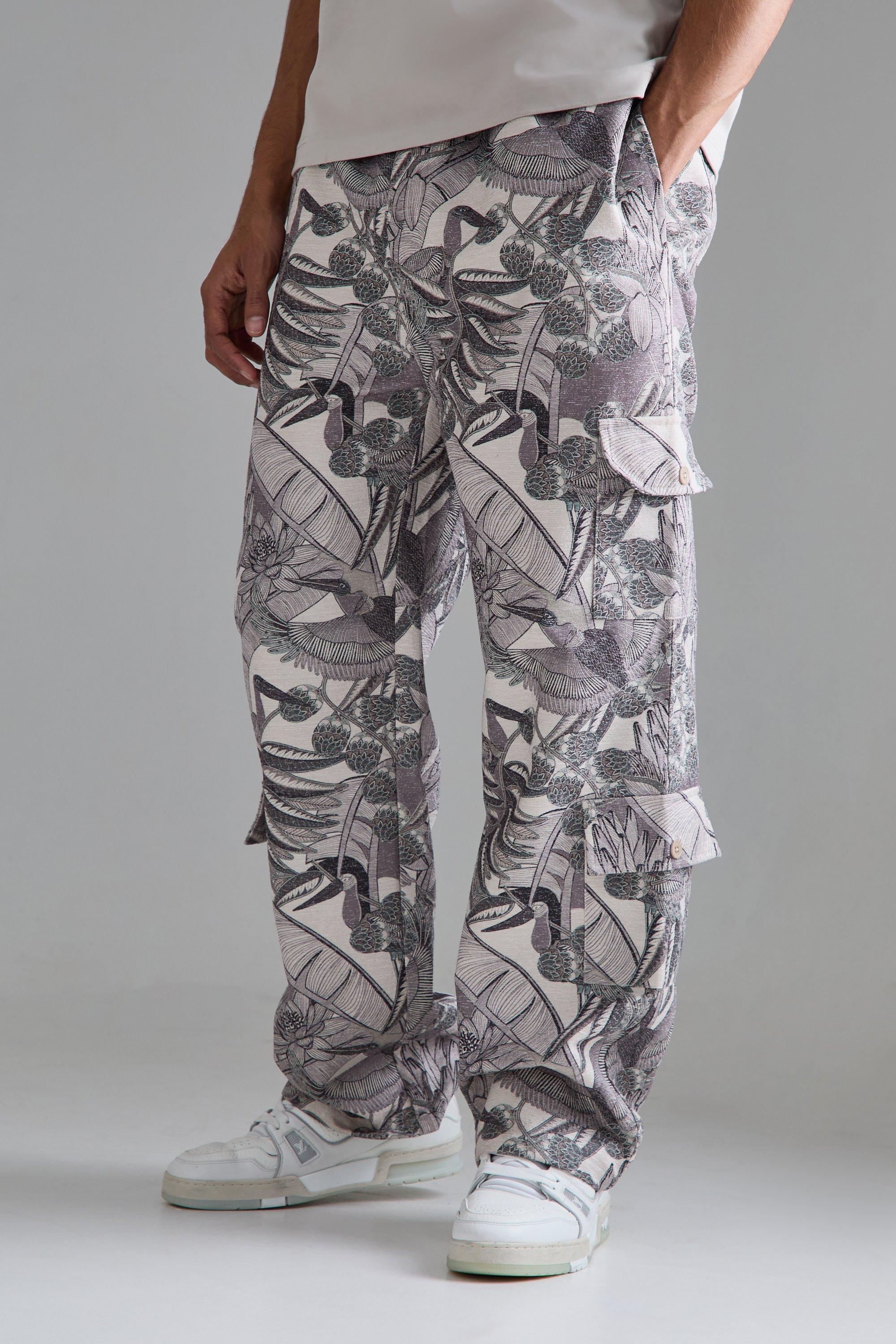 Boohoo Gestreepte Baggy Cargo Broek Met Elastische Taille, Multi