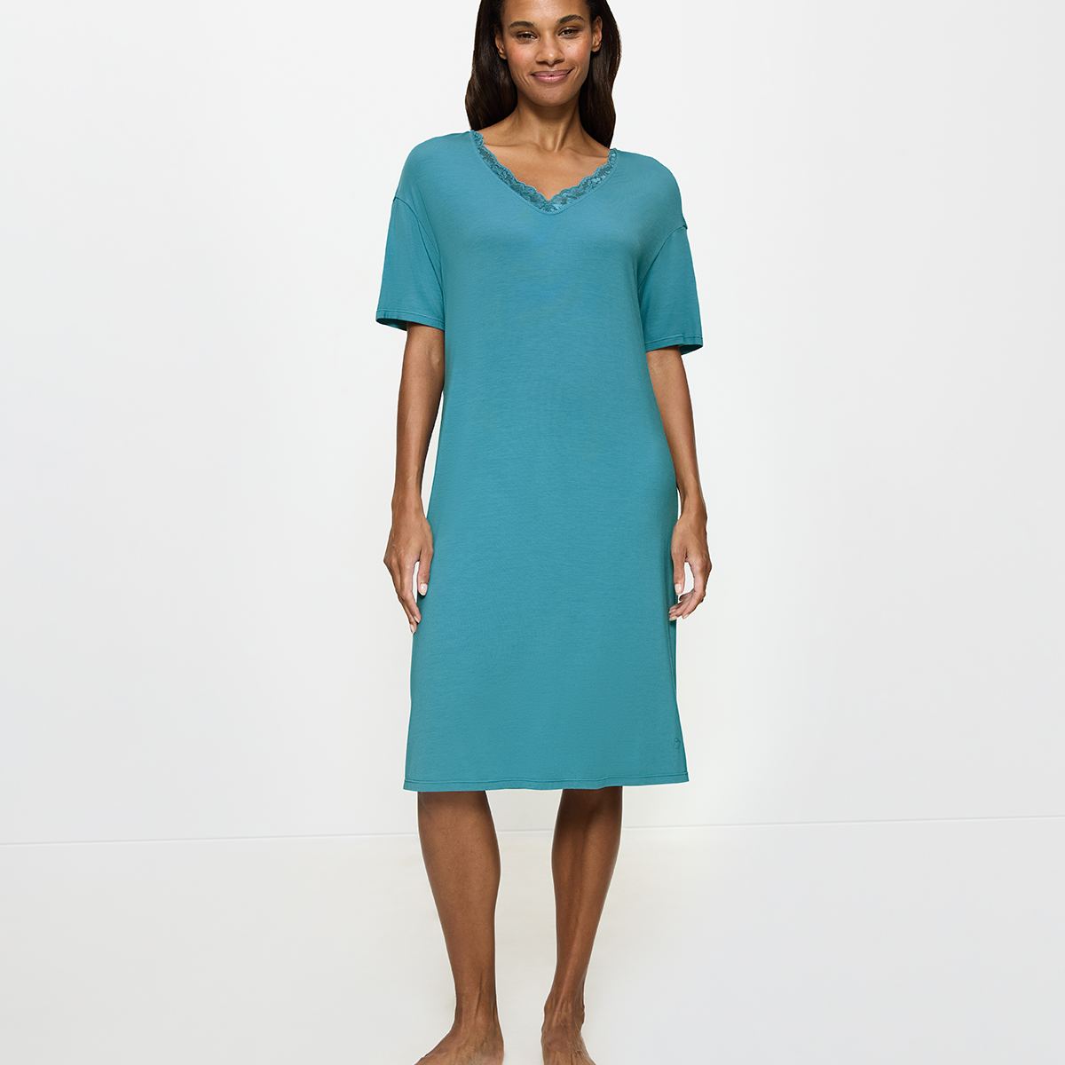 Triumph Timeless Sensuality nachtjapon, turquoise