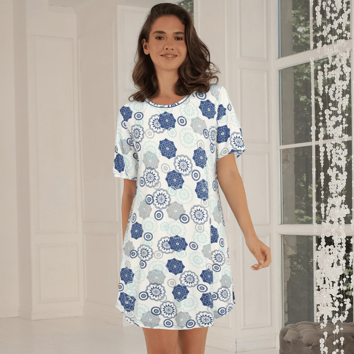 Lady Avenue Bamboo nachtjapon, multicolour