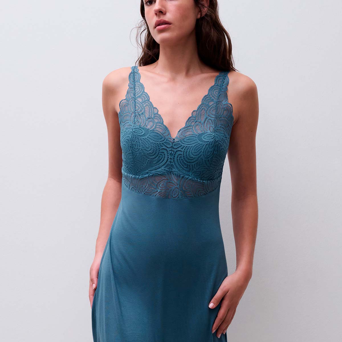 Femilet Josie nachtjapon, blauw