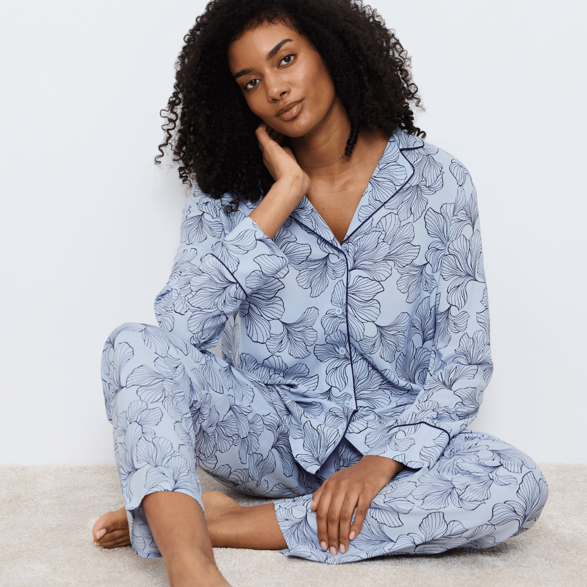 Triumph Boyfriend Fit pyjama's, blauw