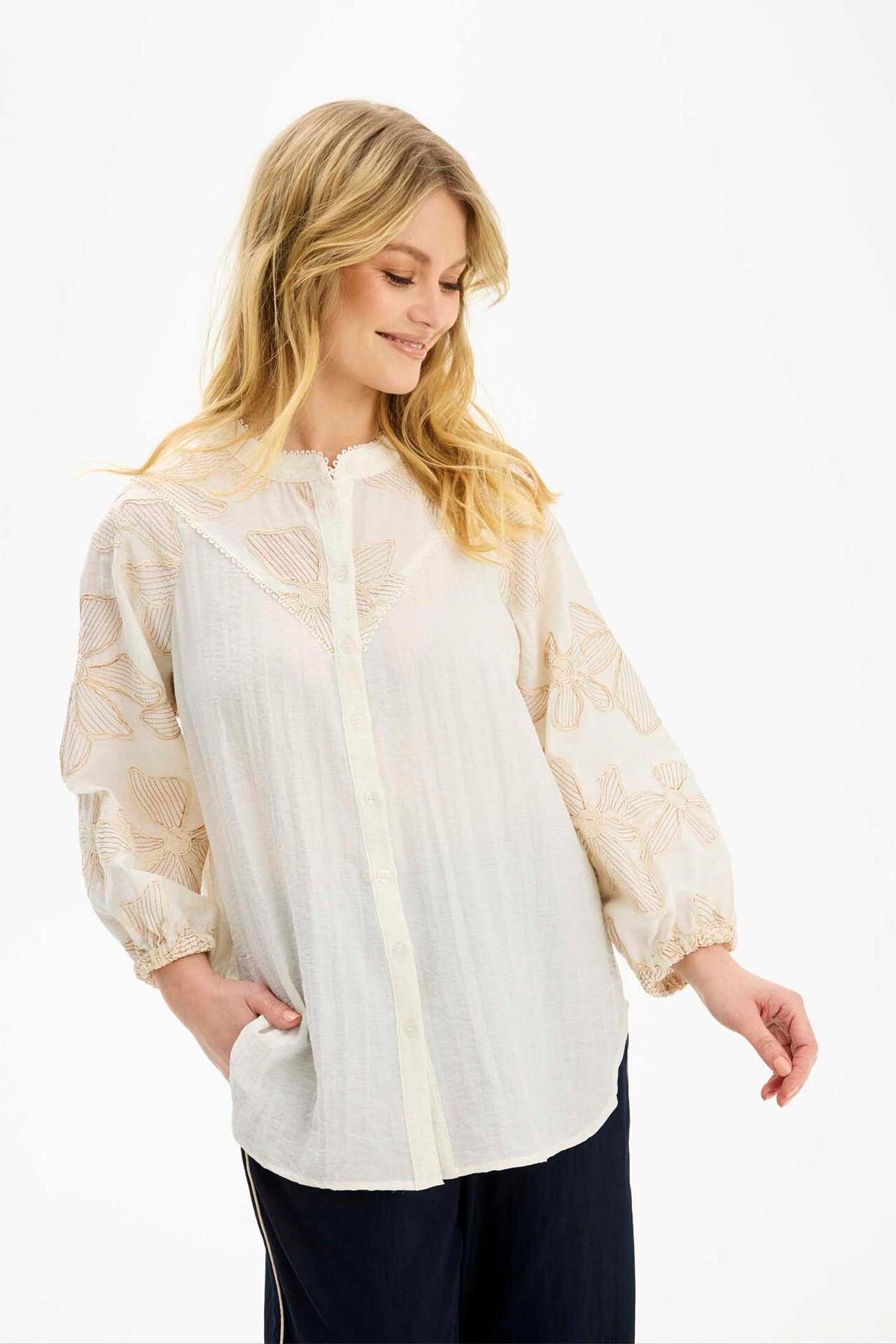 IN FRONT RIKKE SHIRT 16609 020 (Off White 020)