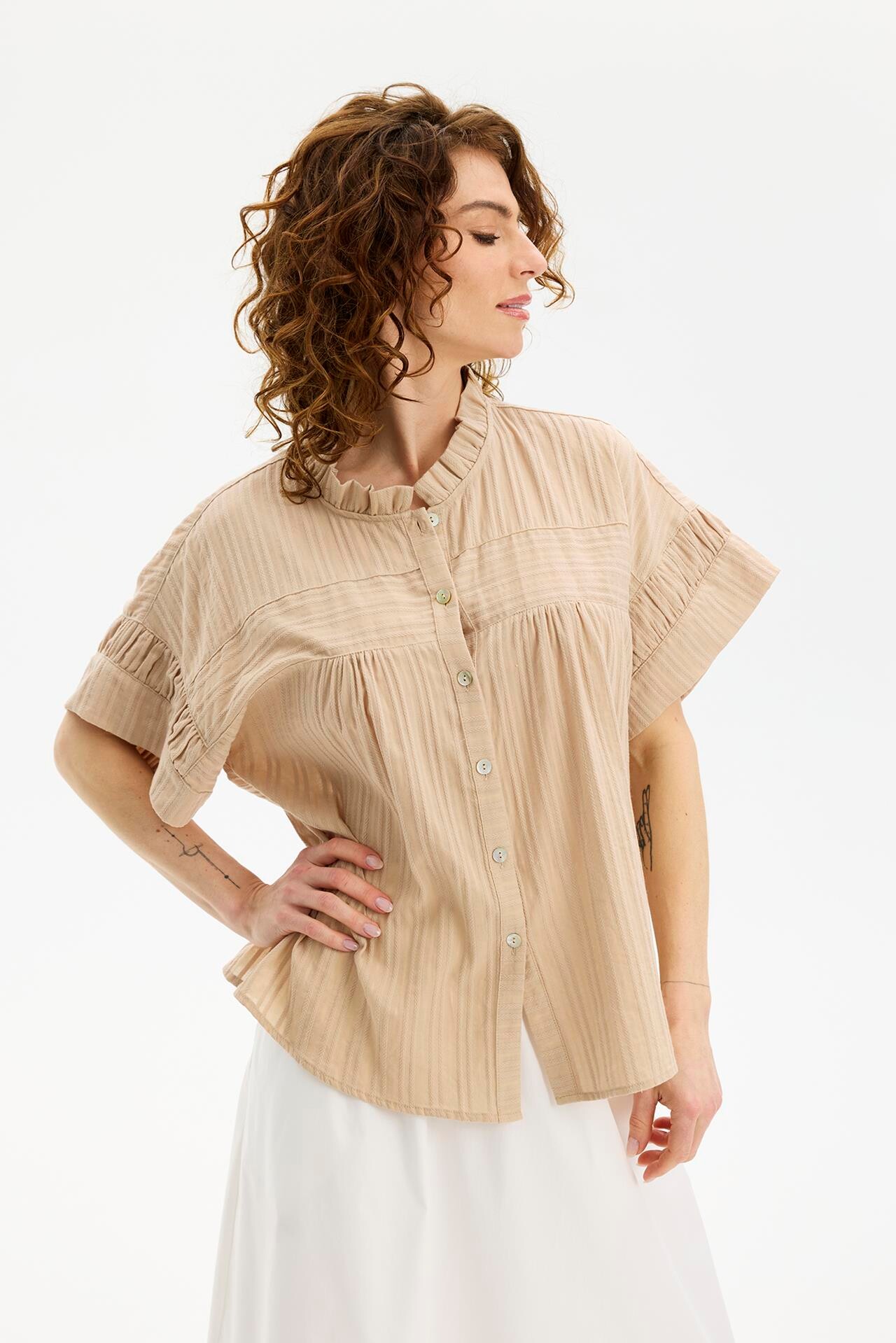 IN FRONT GURLI SHIRT 16627 191 (Sand 191)