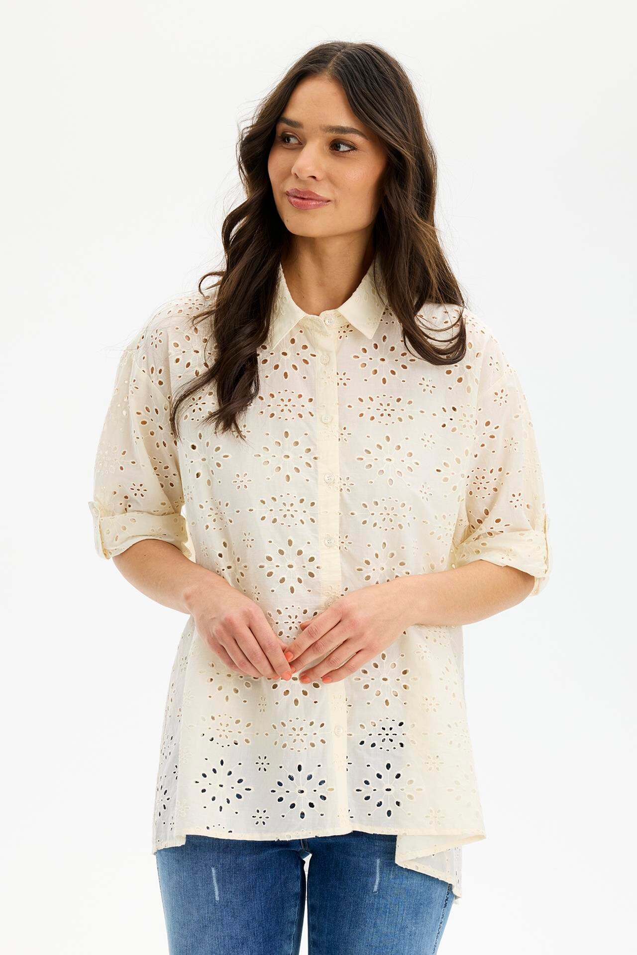 IN FRONT RIKKY SHIRT 16683 025 (Creme 025)