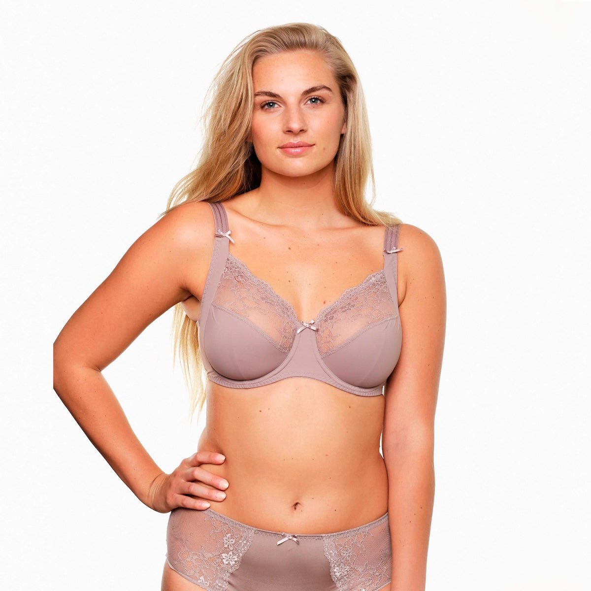 LingaDore Daily Plus Size BH met beugel, lichtroze