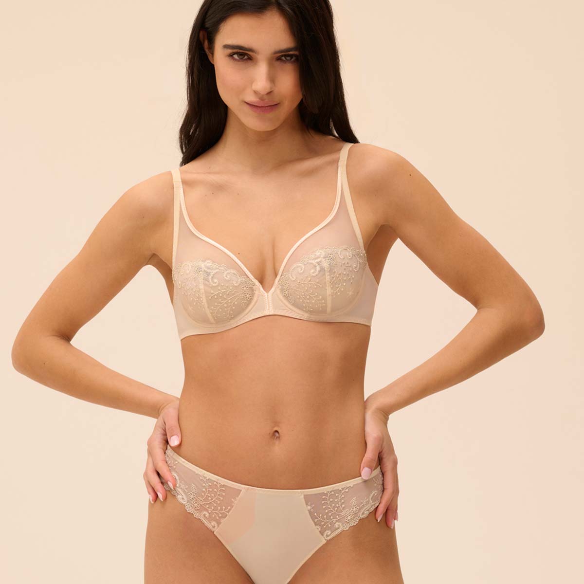 Simone Pérèle Délice BH met beugel, roze