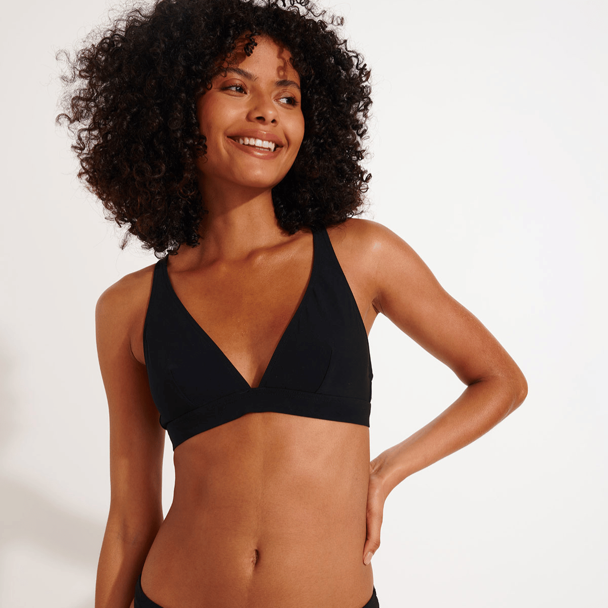 Banana moon Drino bikinitop zonder beugel, zwart