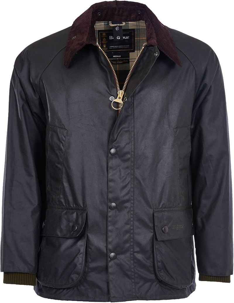 Barbour Bedale Wax Jas Donkergroen