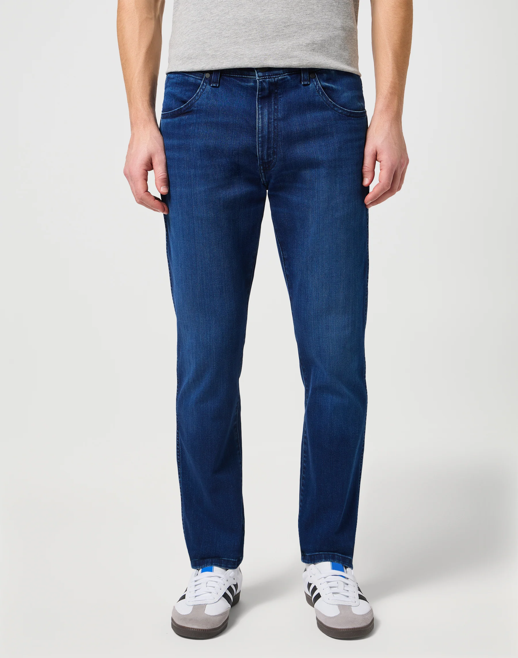 Wrangler Larston heren slim-fit jeans apollo
