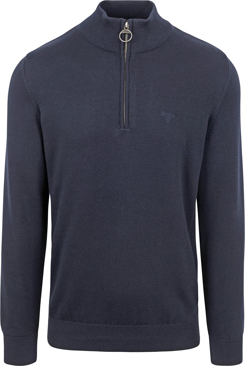 Barbour Half Zip Trui Navy