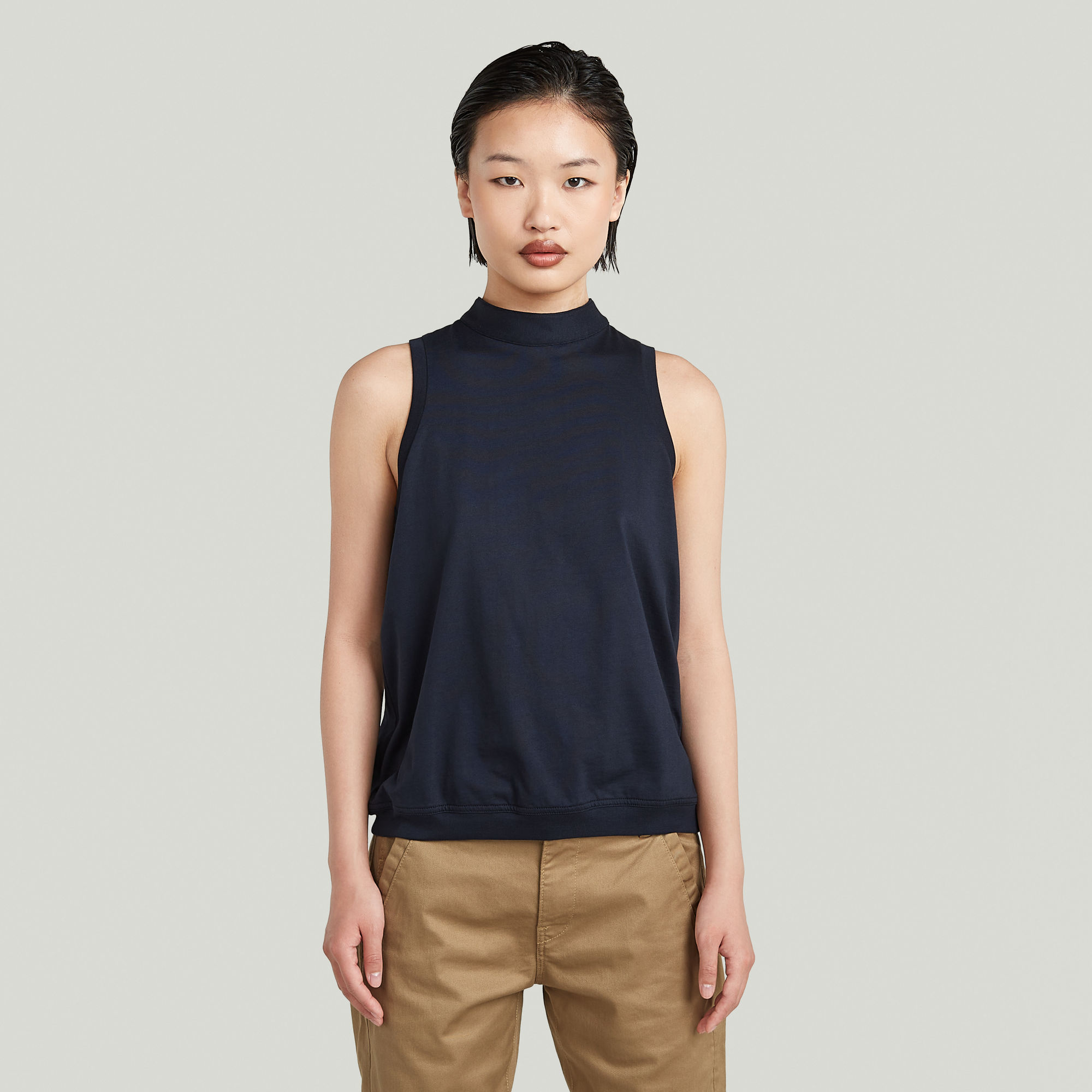 G-Star RAW Open Back Knit Tanktop - Donkerblauw - Dames
