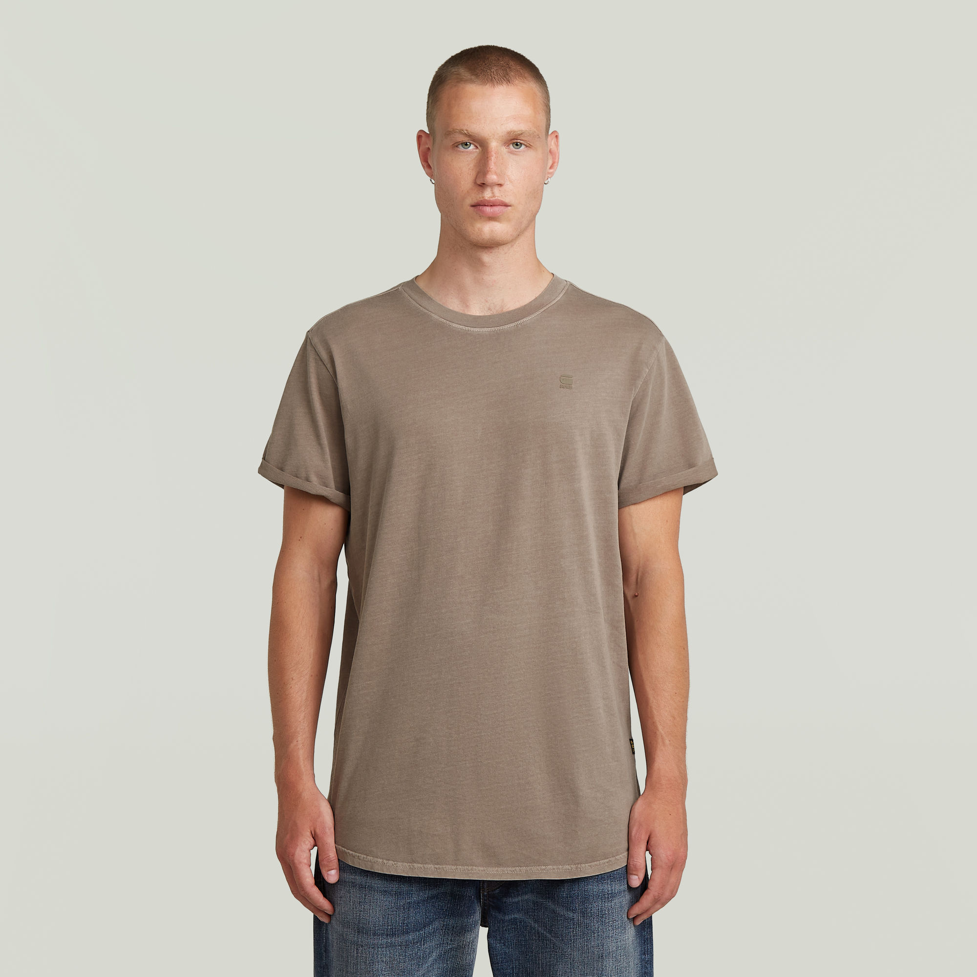 G-Star RAW T-Shirt Lash - Bruin - Heren