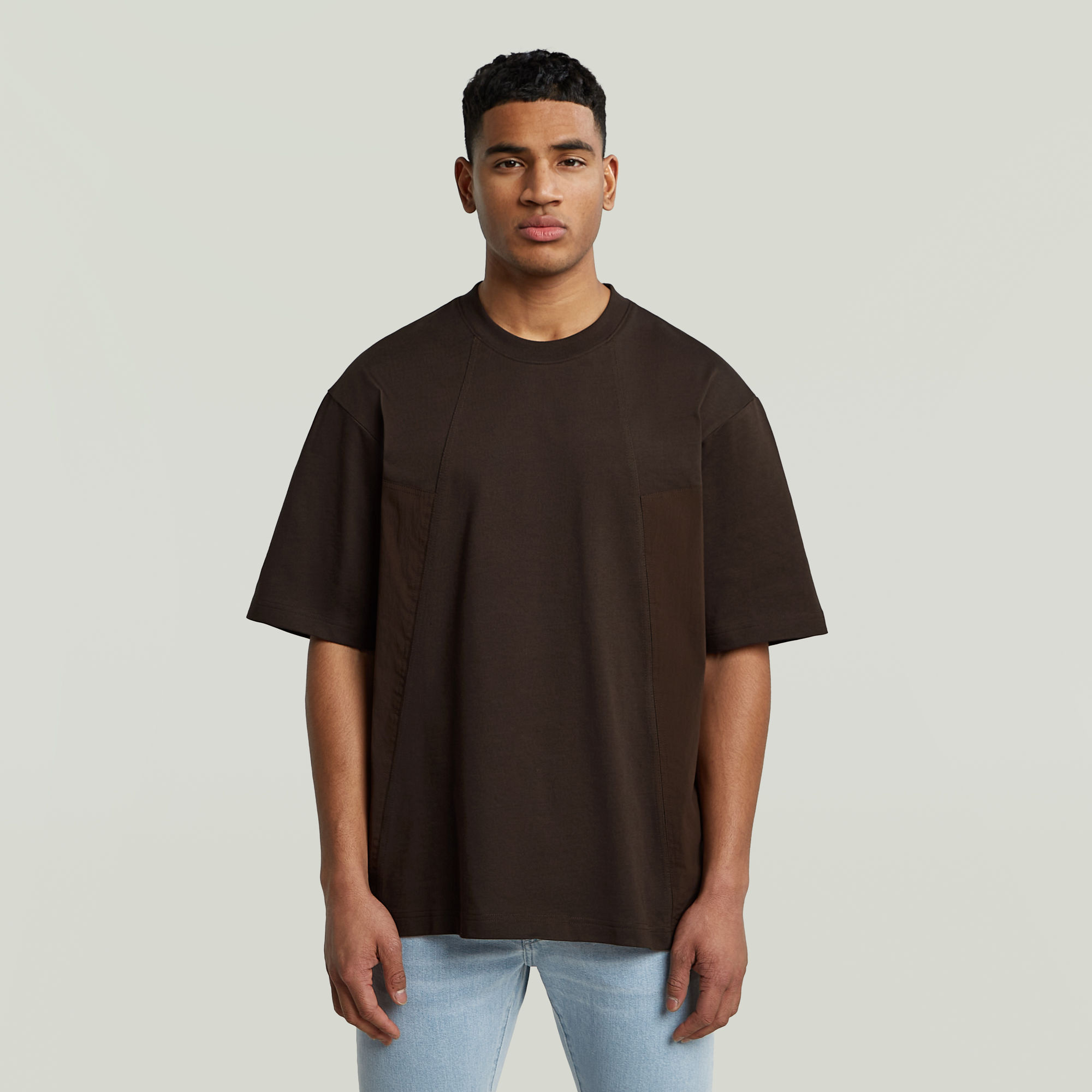 G-Star RAW A-Line Boxy T-shirt - Bruin - Heren