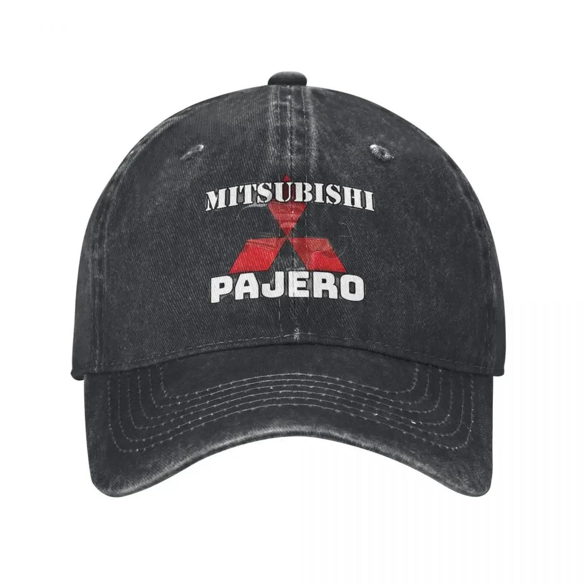The best product for you M-Mitsubishi Motors Logo Pajero Heren Dames Baseballpet Auto Distressed Gewassen Hoeden Pet Vintage Outdoor Hardlopen Golfpet Adjustable blauw