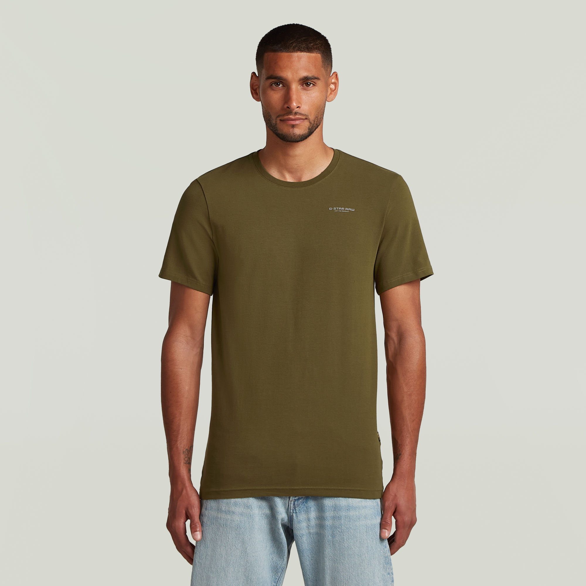 G-Star RAW Slim Base T-Shirt - Groen - Heren