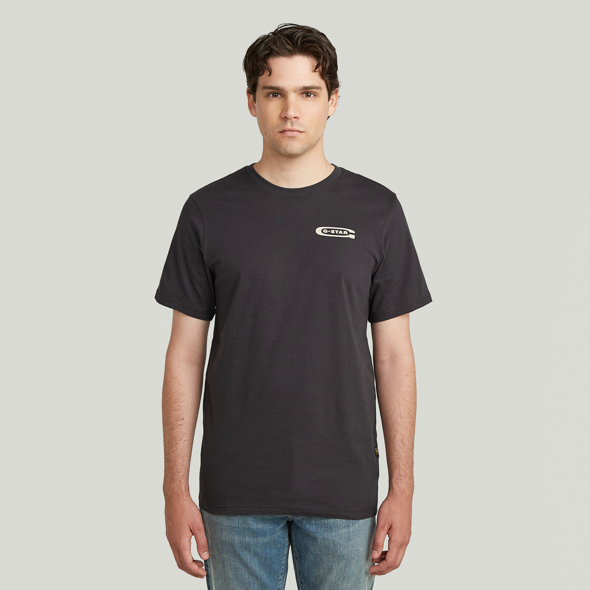 G-Star RAW Old Skool Slim T-Shirt - Grijs - Heren