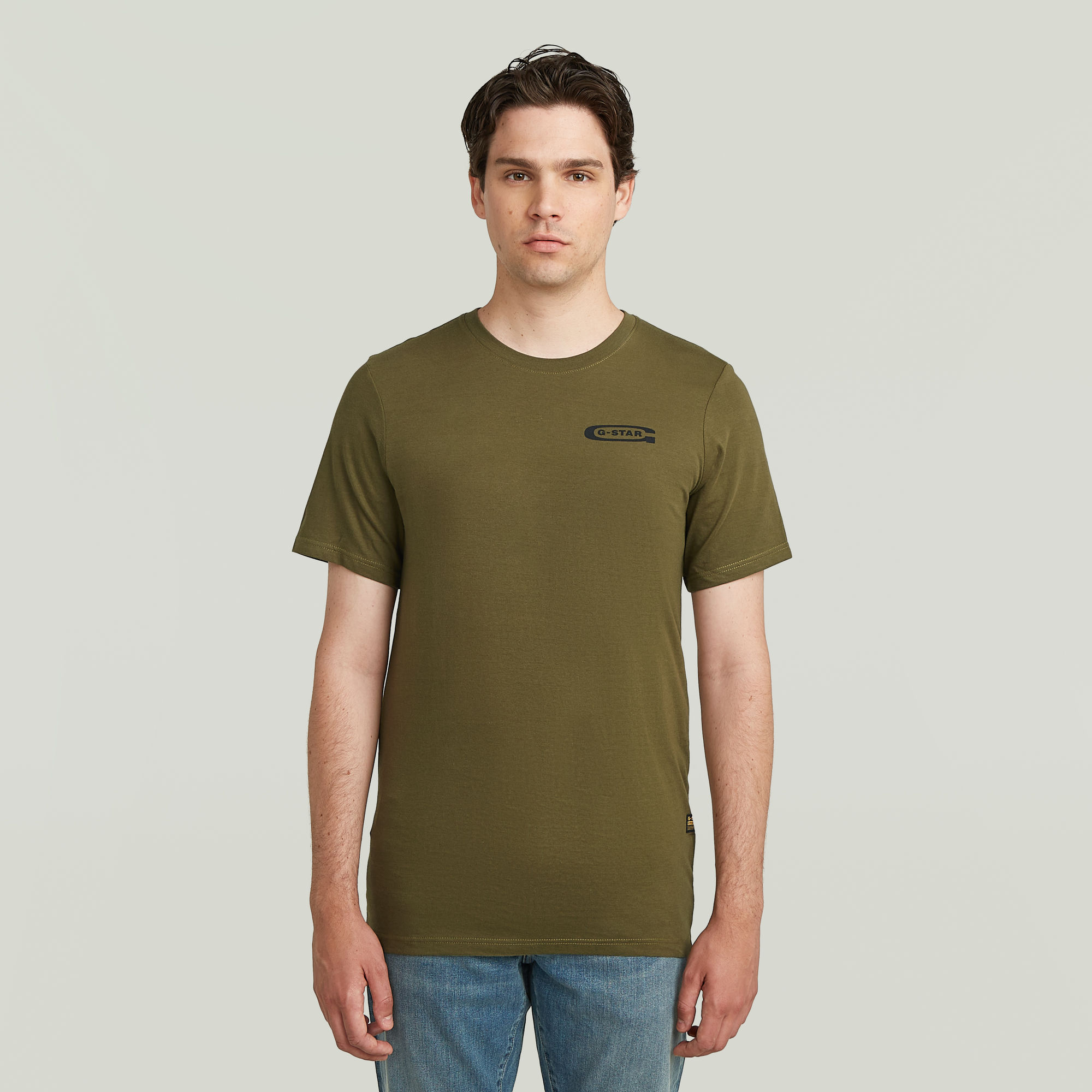 G-Star RAW Old Skool Slim T-Shirt - Groen - Heren