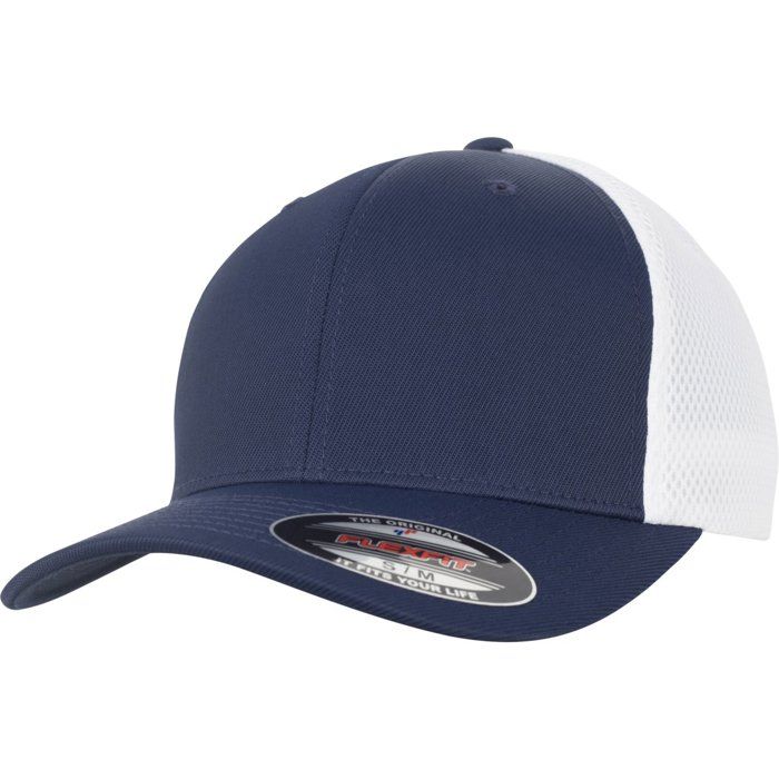 59caps Casquette - Flexfit - ultrafibre & airmeh - 2-tone - Bleu marine/blanc - Mixte - Printemps/Été