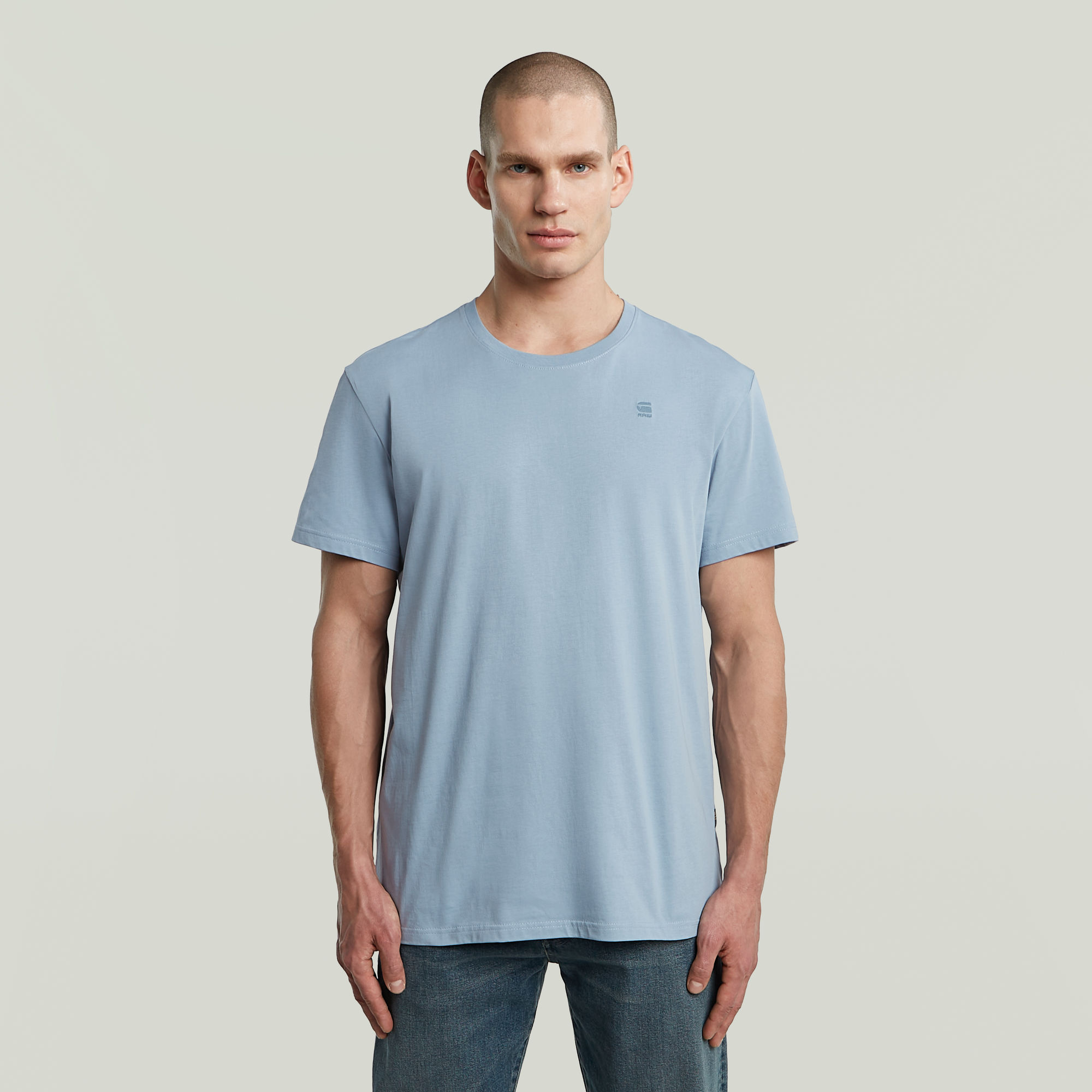 G-Star RAW Base-S T-shirt - Lichtblauw - Heren
