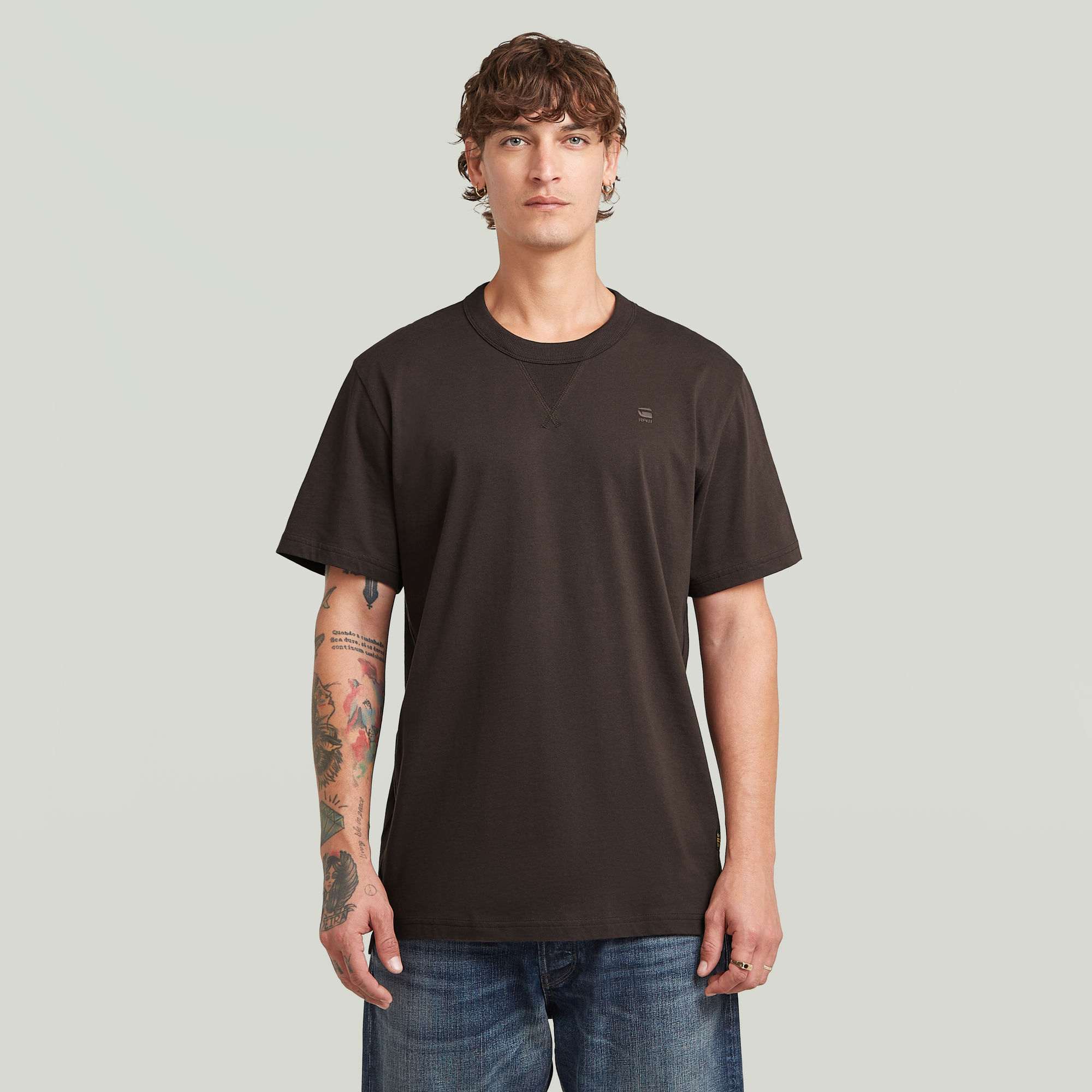 G-Star RAW Nifous T-shirt - Bruin - Heren