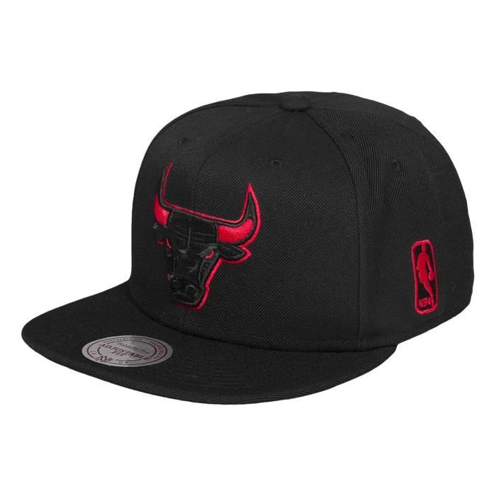 59caps Casquette snapback - mitchell & ness - chicago bulls - noir - taille unique - urbain